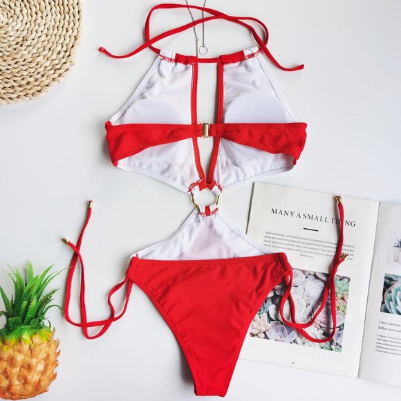 New Sexy Red Monokini Bikini. - Picture 6 of 9